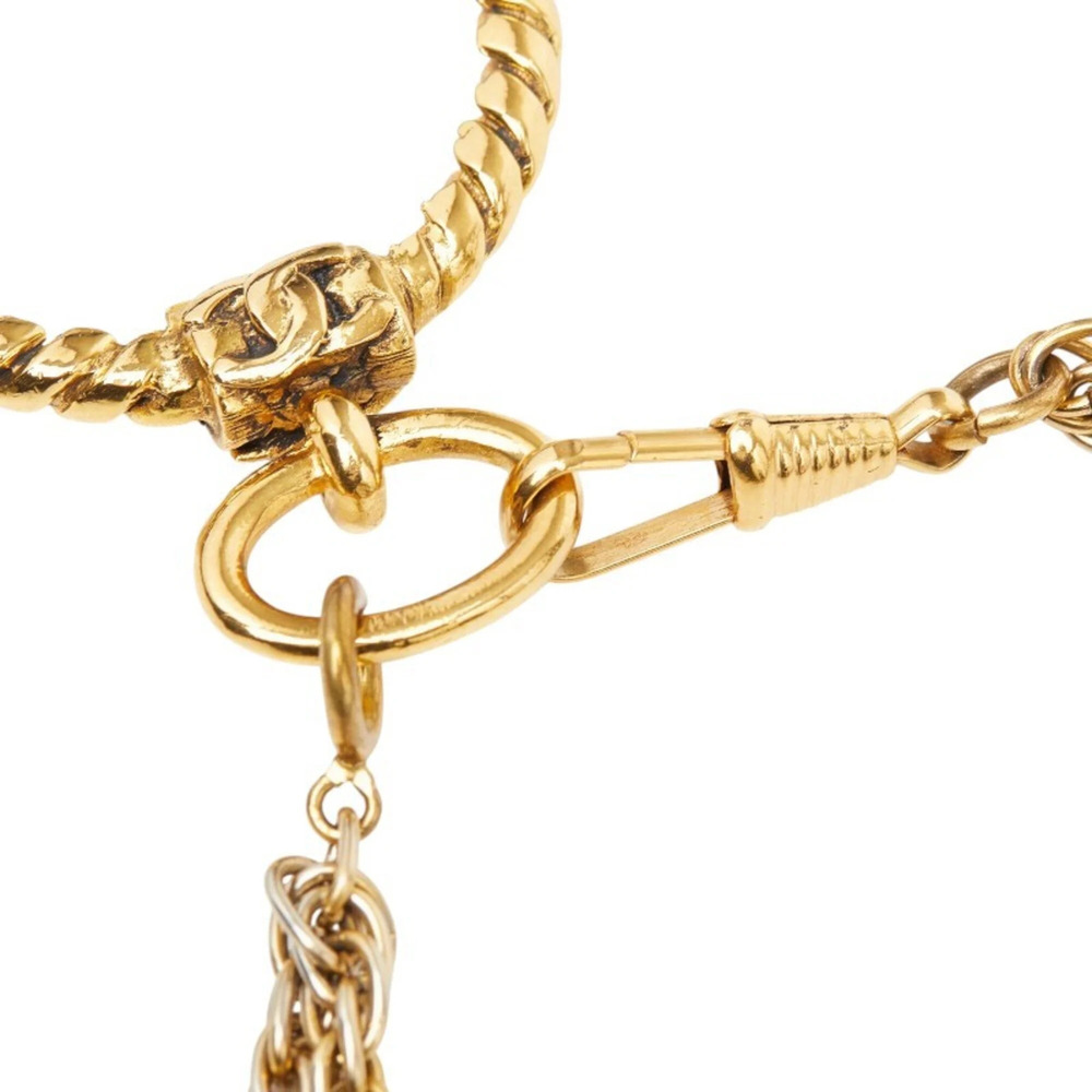 CHANEL Gold Logo Necklace - Picture 7 of 8